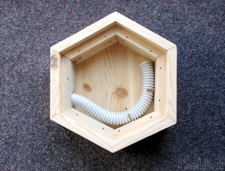 wooden hewagonal box