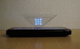 How make a pyramidal hologram for smartphone