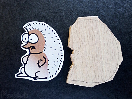 how make wooden fridge magnet