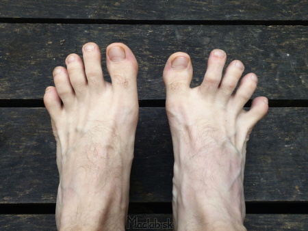 Rozširovanie chodidla barefoot