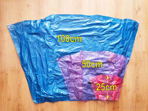 Rôzne veľkosti šarkana pocket sled