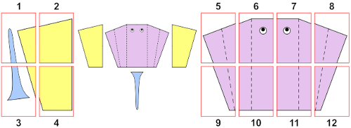 posket sled blue print