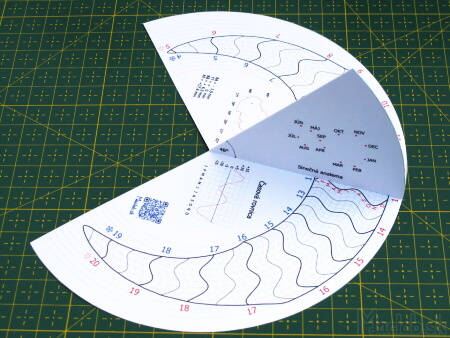 Ako vyrobiť papierové slnečné hodiny vystrihovačka