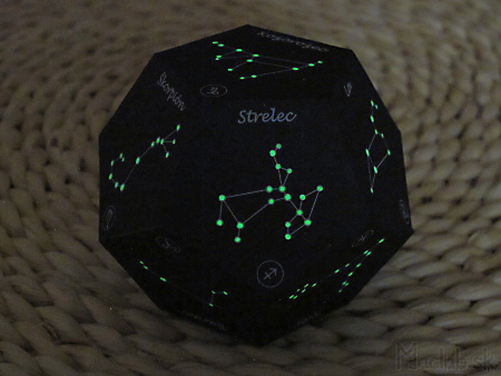 glowing dodecahedron zodiac 